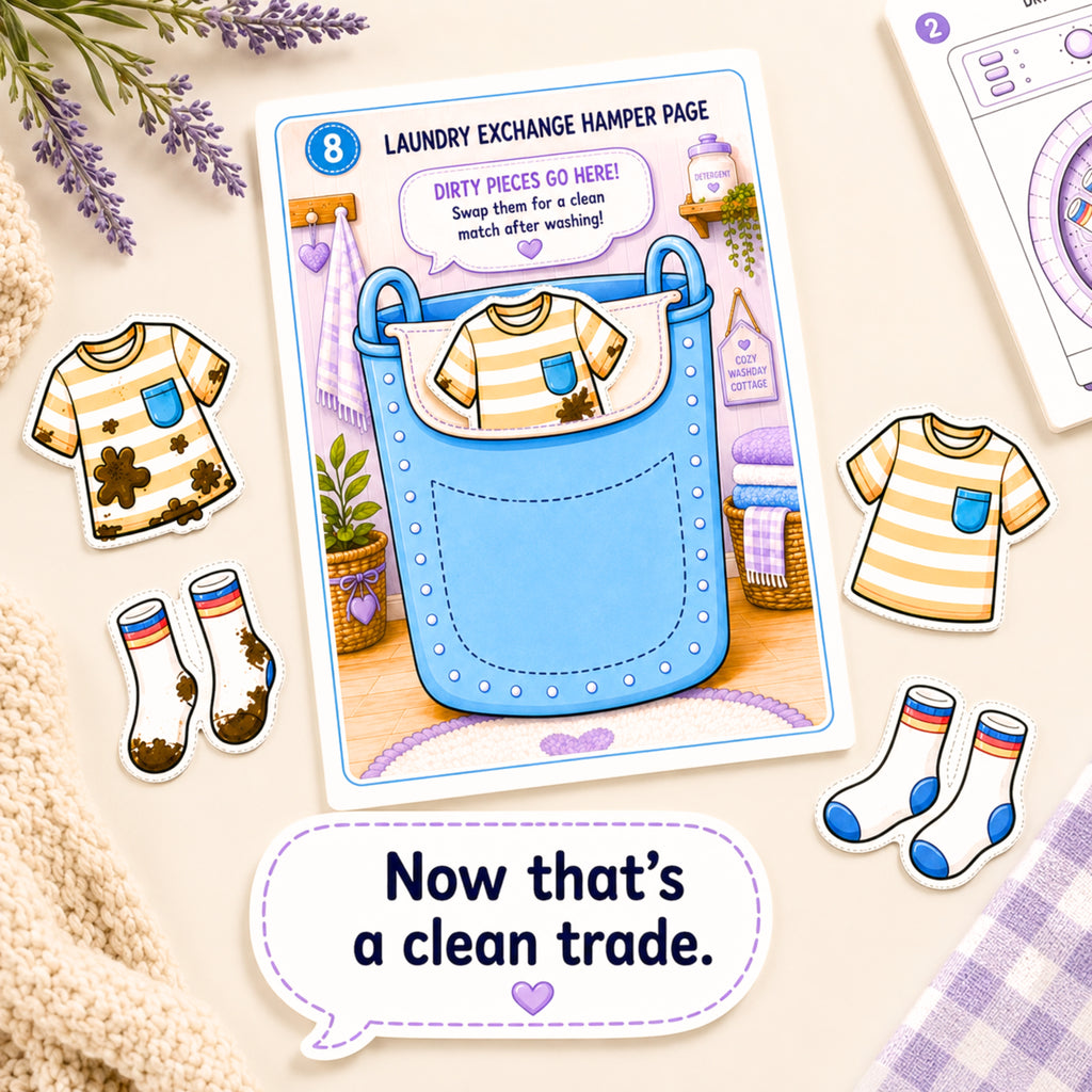 Bramblethimble Washday | Printable Laundry Game for Kids
