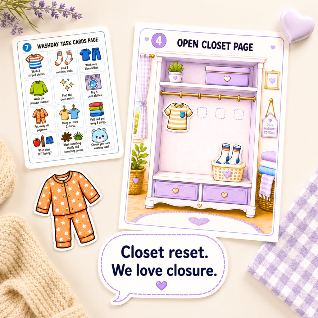 Bramblethimble Washday | Printable Laundry Game for Kids