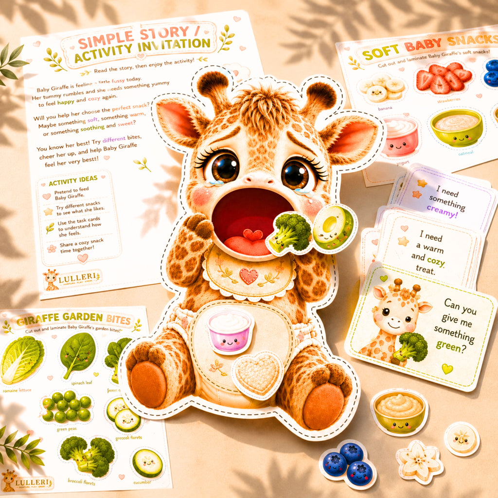 Feed the Fussy Giraffe | Printable Feeding Game for Toddlers & Preschoolers