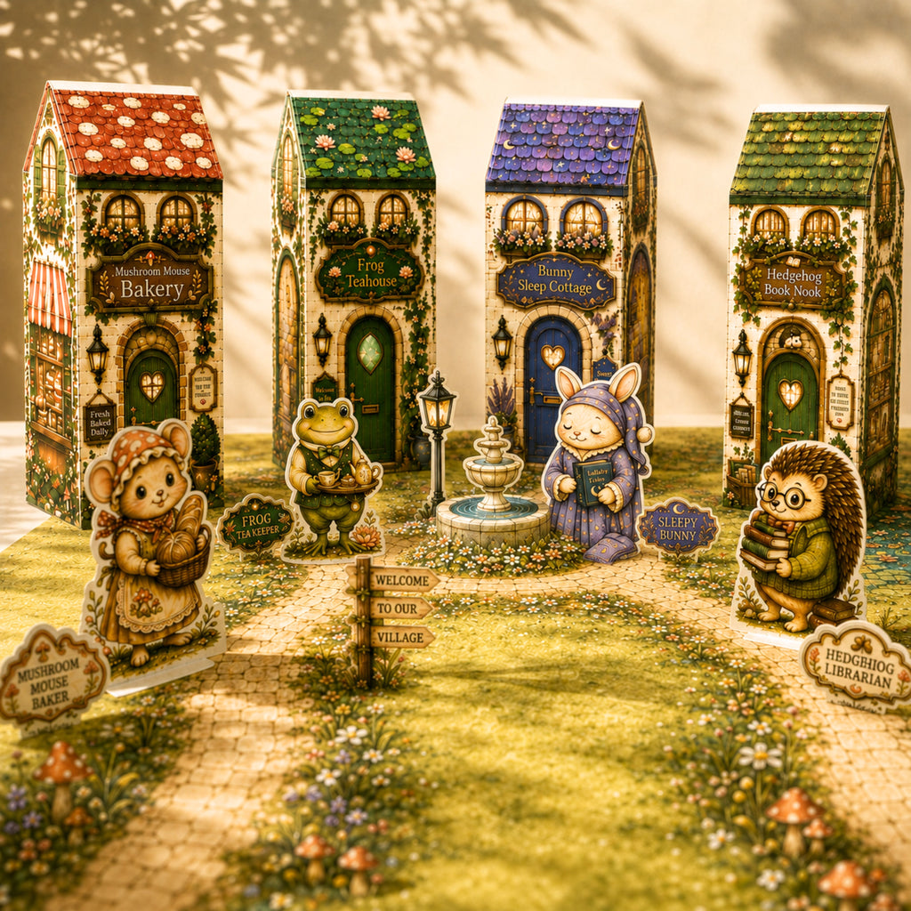 Cozy Pet Village — Extended Edition | Printable Animal Village Playset