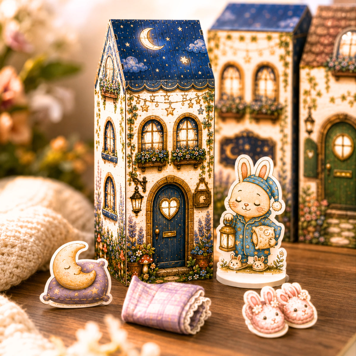 Cozy Pet Village | Printable Buildable Animal Village Play Set