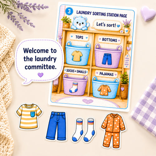 Bramblethimble Washday | Printable Laundry Game for Kids