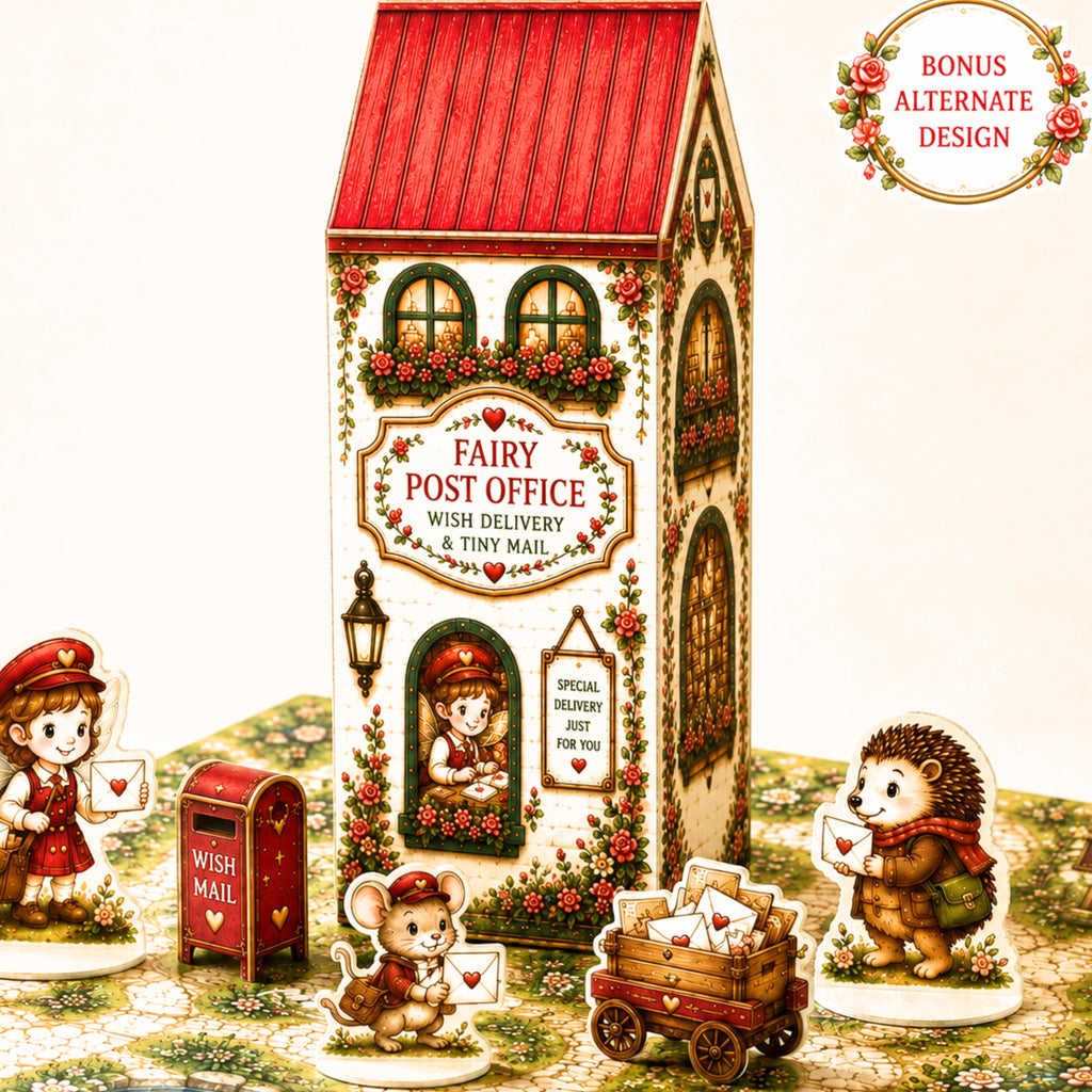 Tiny Fairy Post Office | Printable Fairy Village Playset