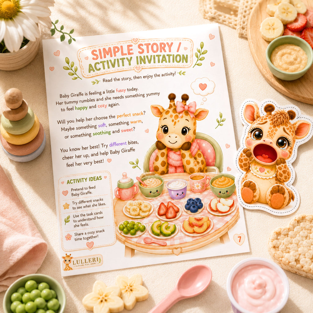 Feed the Fussy Giraffe | Printable Feeding Game for Toddlers & Preschoolers