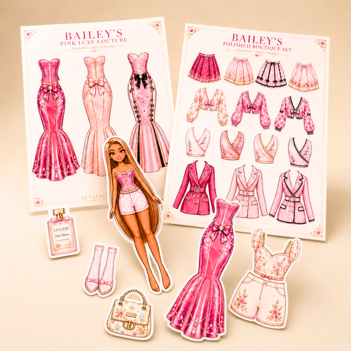 Dream Besties Dress-Up Boutique | Printable Paper Doll Set