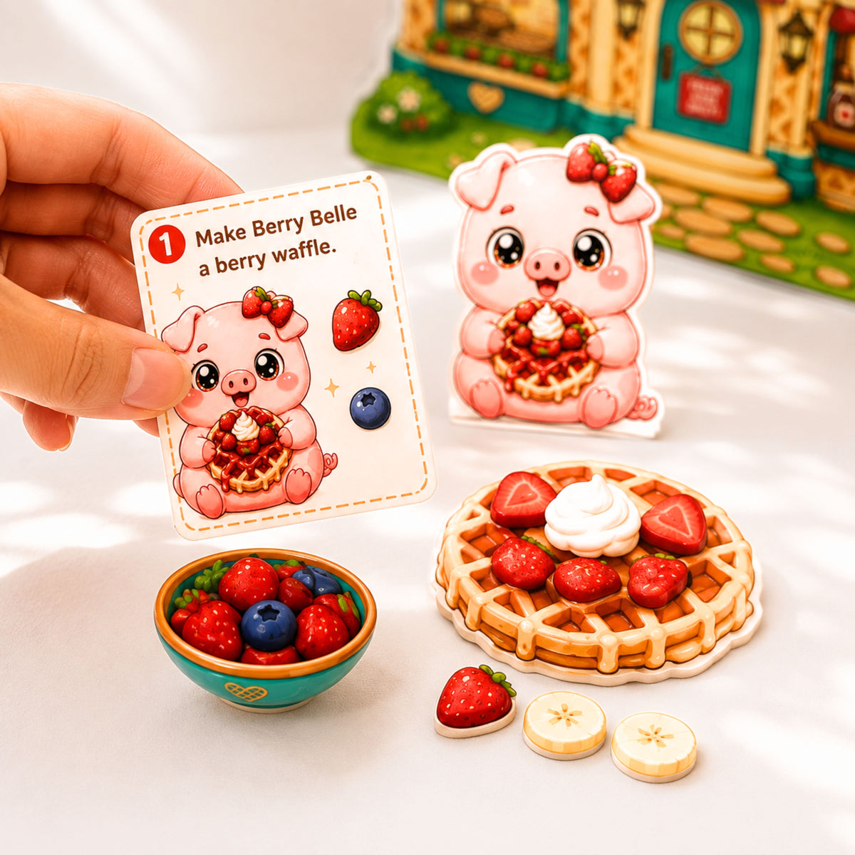 Maple Moo’s Waffle Works | Printable Waffle Shop Pretend Play Set