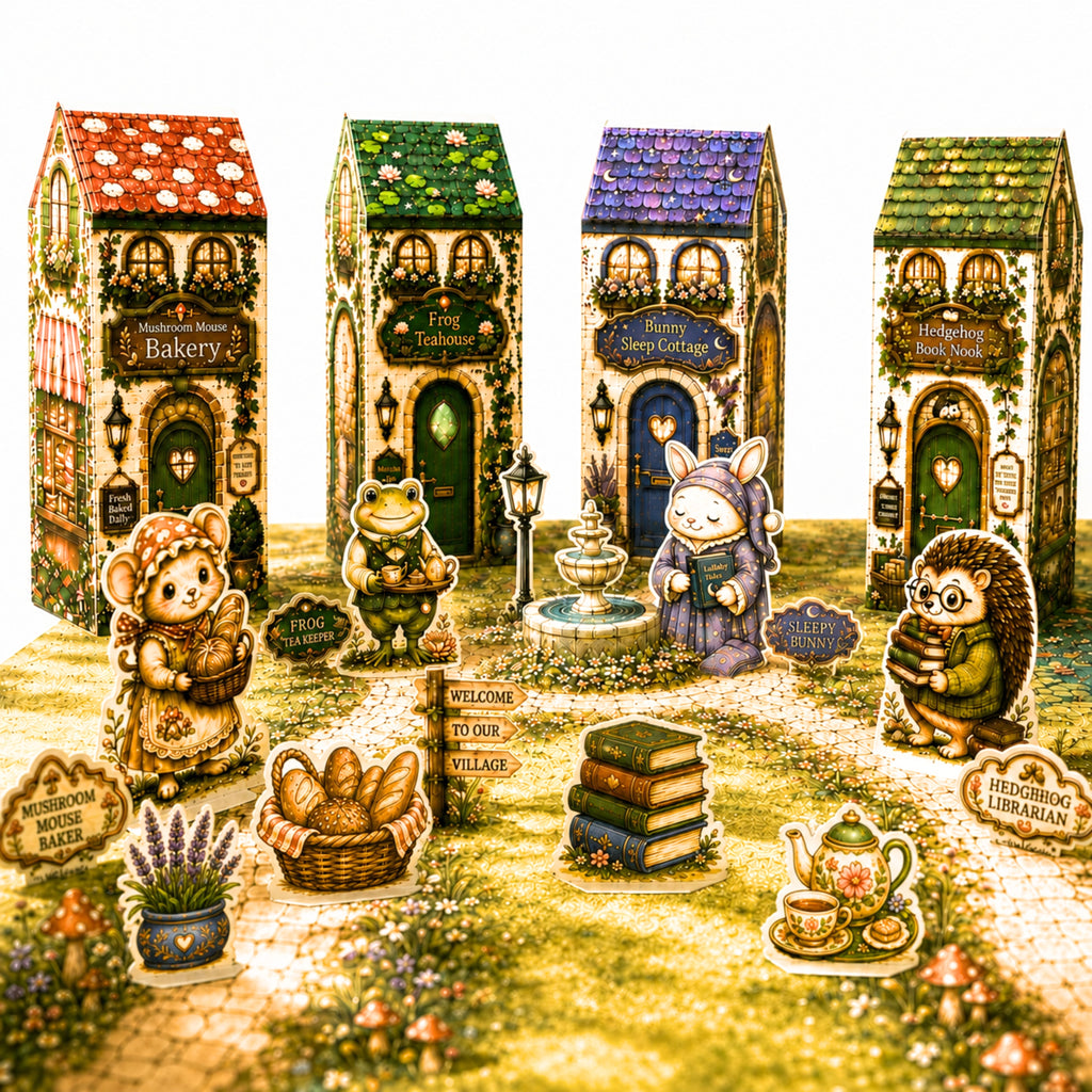 Cozy Pet Village — Extended Edition | Printable Animal Village Playset