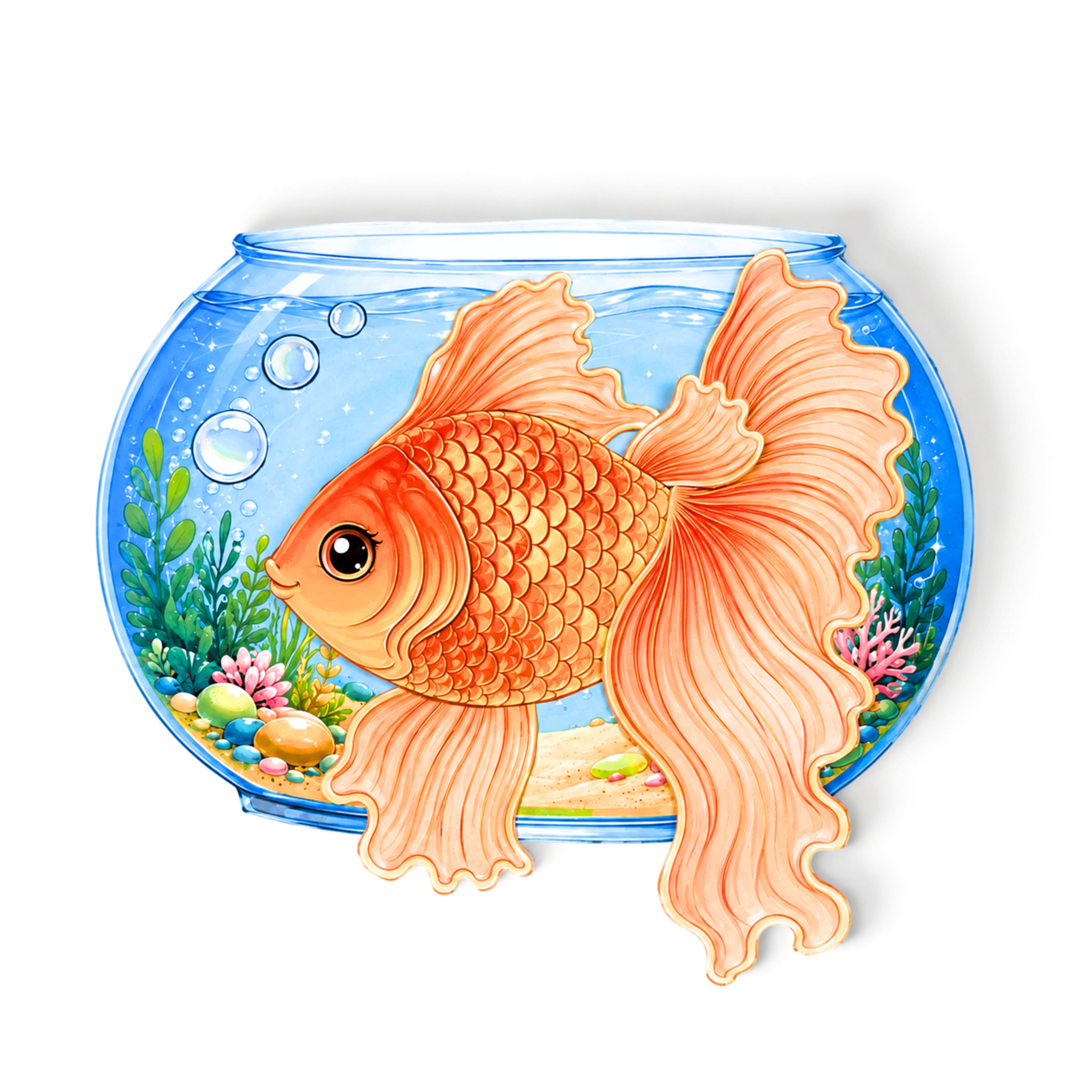 Build a Goldfish | Printable Cut-and-Assemble Craft for Kids