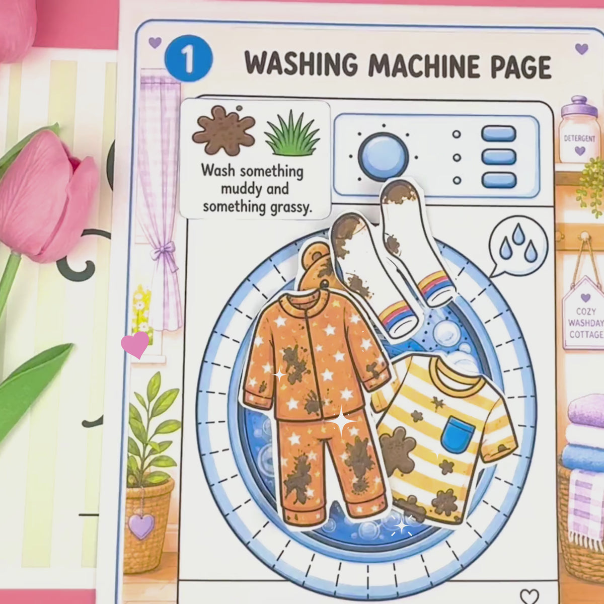Bramblethimble Washday | Printable Laundry Game for Kids