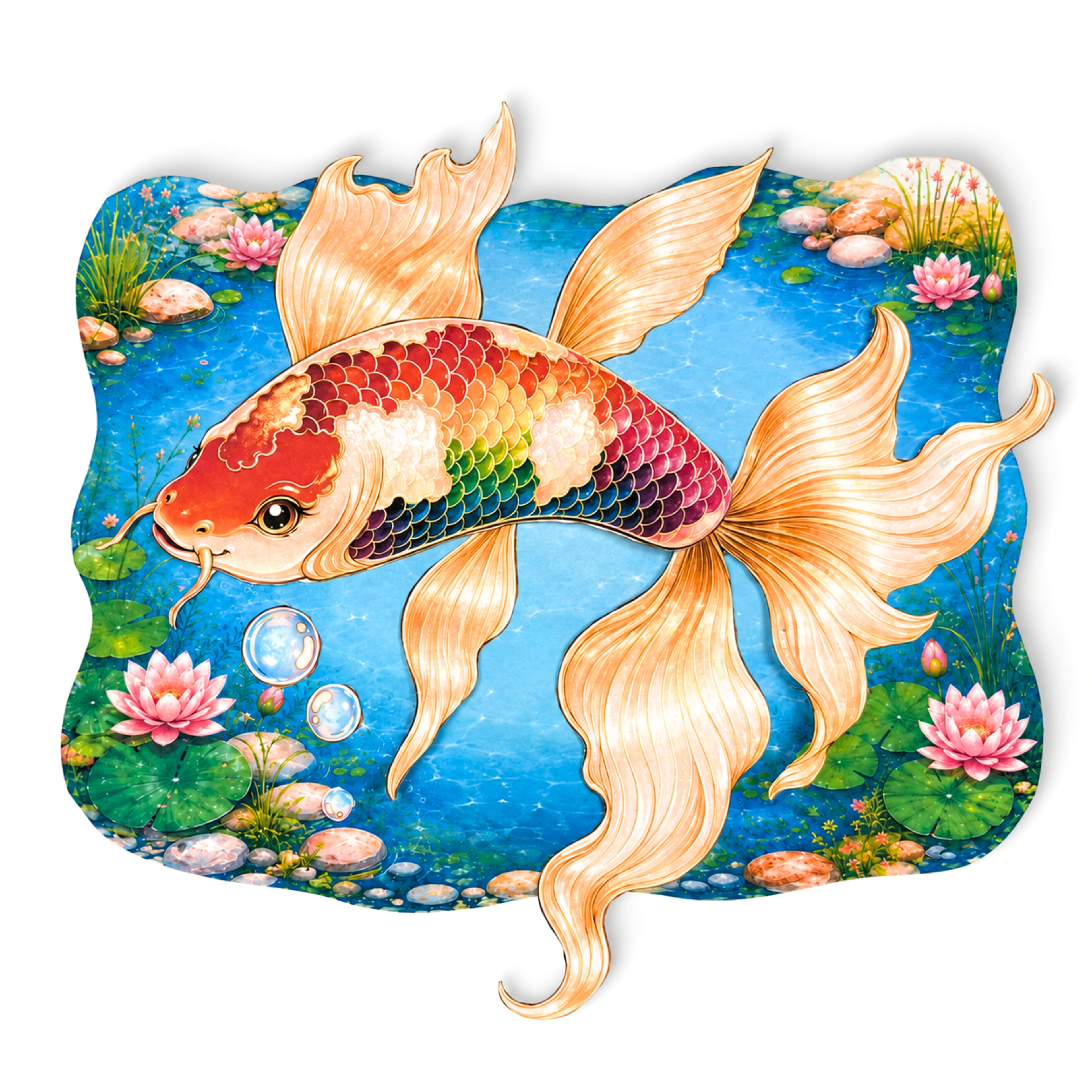 Build a Koi Fish | Printable Koi Pond Craft for Kids